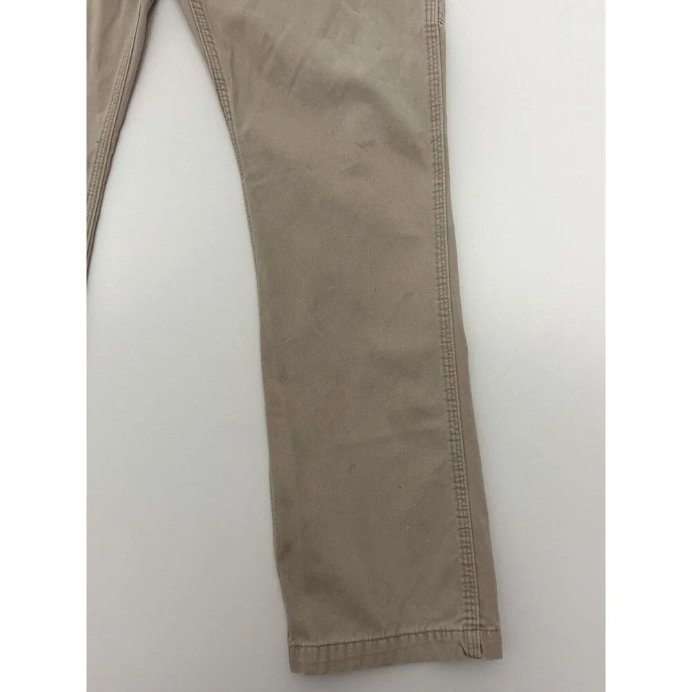 Carhartt Pants Mens 30x32 Khaki Relaxed Fit Canvas Carpenter Workwear B324 FDK
